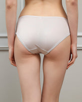 Culotte en Soie 100% avec Détail en Dentelle pour Femme
